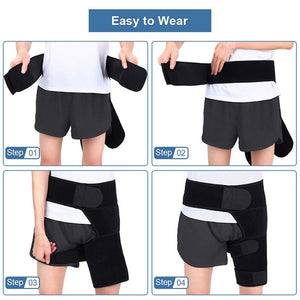 Adjustable Hip Groin Stabilizer and Hip Brace for Men and Women
