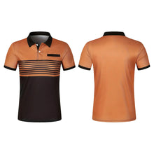 Men's Casual Stripe Polo Shirt