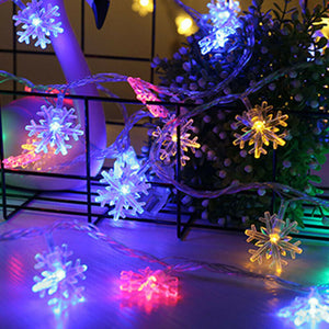 3M 20LED Christmas Snowflake String Lights