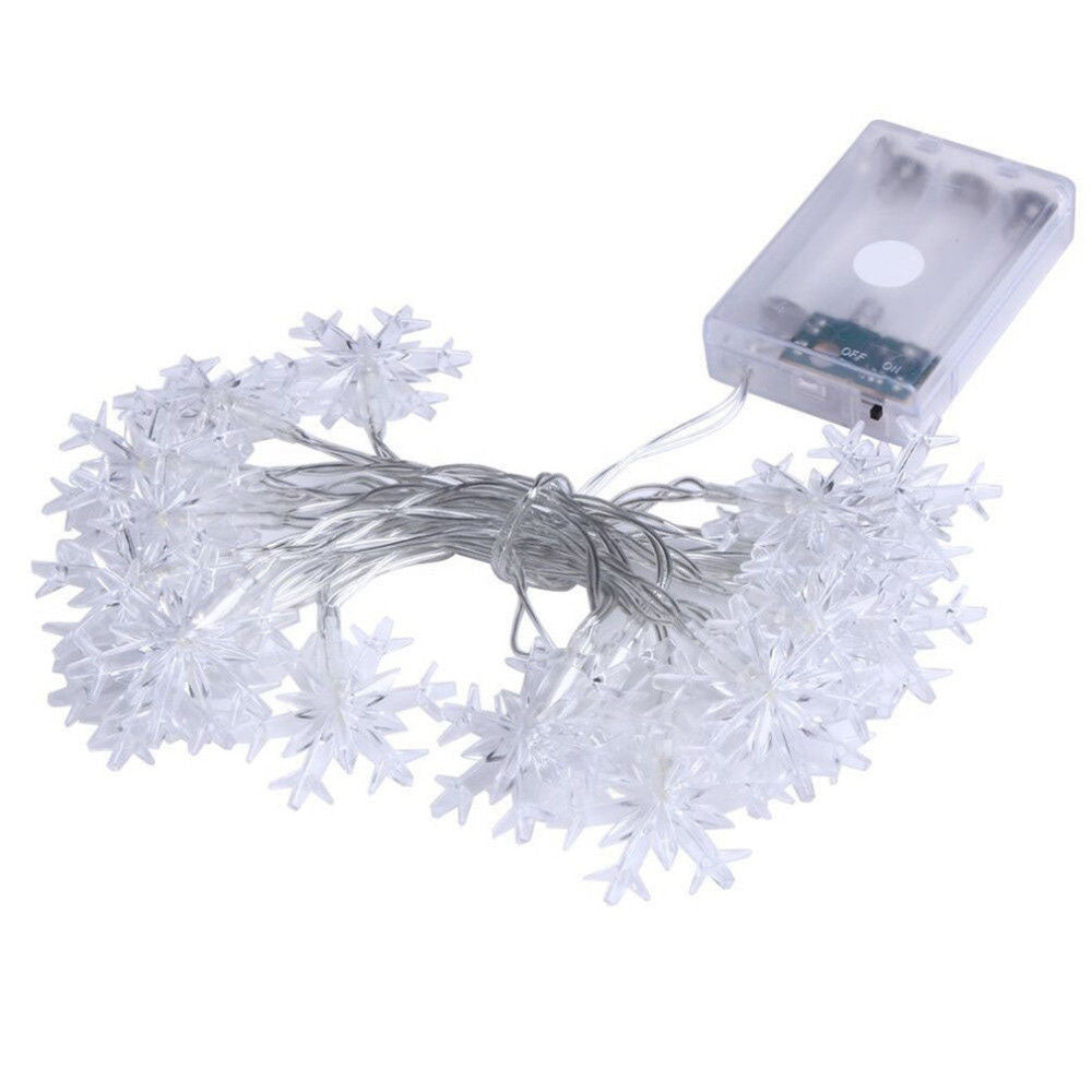 3M 20LED Christmas Snowflake String Lights
