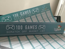 100 Scratch Off Bucket List Poster