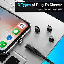 3-in-1 Magnetic Fast Charging USB Cable for IOS Android Type-c