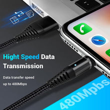 3-in-1 Magnetic Fast Charging USB Cable for IOS Android Type-c