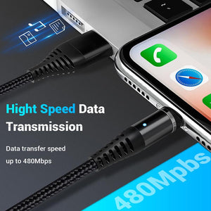 3-in-1 Magnetic Fast Charging USB Cable for IOS Android Type-c