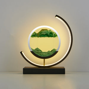 LED 3D Quicksand Table Lamp