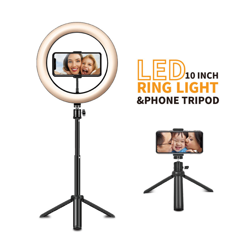 10 inch Tri Color Broadcasting Selfie LED Ring Lighting Kit