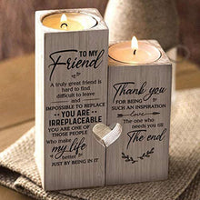Printing Wooden Candle Holders-to My Friend