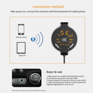 Wireless FM Transmitter with Dual Car Charger