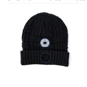 Light Up Flashlight Knitted Beanie Cap