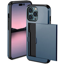 Slide Flip Phone Protective Case with  Credit Card Holders