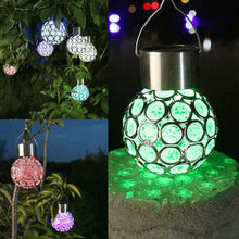 2pcs Solar Powered Hanging Ball Light