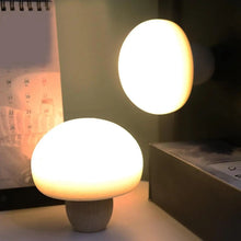 USB Rechargeable Wood Mushroom Night Light