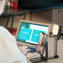 2-In-1 Foldable Desktop Phone Holder with Fill Light