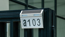 Solar Power Illuminated House Number Light