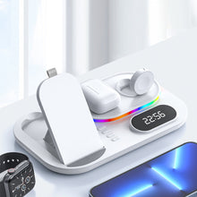 Wireless Fast Charger with Time Display Dock Station
