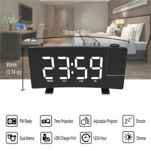 Projector FM Radio LED Display Alarm Clock