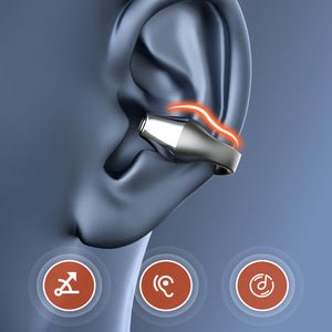 TWS Bone Conduction Earclip Touch Control Earphones
