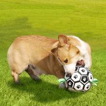 Interactive Training Dog Football Toy with Grab Tabs