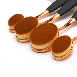 5pcs Oval Makeup Brushes Set