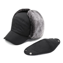 Men's Ear Protection Face Bomber Hat