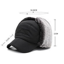Men's Ear Protection Face Bomber Hat