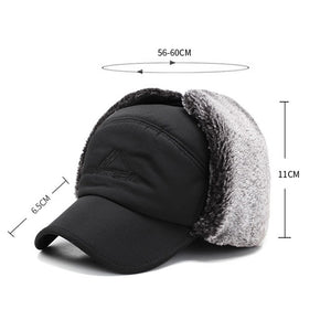 Men's Ear Protection Face Bomber Hat