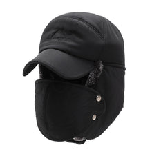 Men's Ear Protection Face Bomber Hat