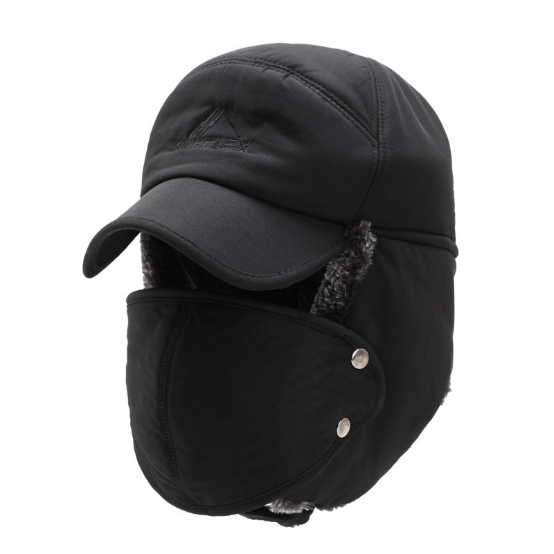 Men's Ear Protection Face Bomber Hat