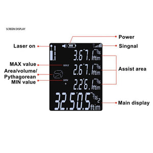 Handheld Electronic 40M Mini Distance Meter Laser