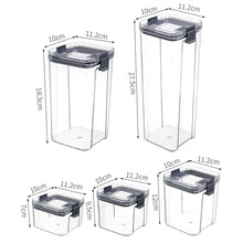 Stackable Kitchen Sealed Jar Plastic Food Storage Box