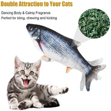 Mobile Cat Fish Kicking Realistic Interactive Exercise Cat Plush Toy