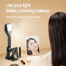 2-In-1 Foldable Desktop Phone Holder with Fill Light