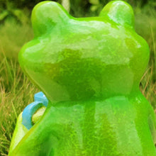 Outdoor Garden Decor - Frog Drinking Coffee