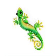 Metal Gecko Outdoor Wall Decor