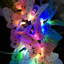 Solar Powered Butterfly Fiber Optic Fairy String Light