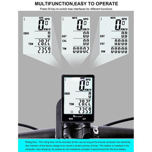 Wireless Waterproof Backlit Bicycle Speedometer