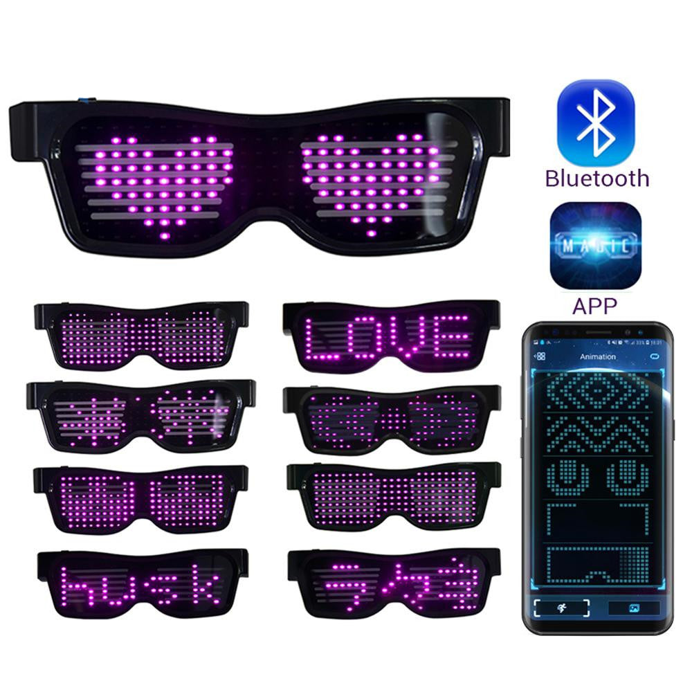 App Control Bluetooth LED Party Glasses