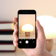 USB Rechargeable Wood Mushroom Night Light