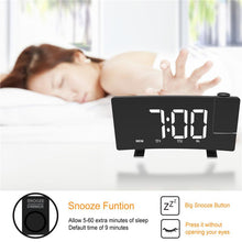 Projector FM Radio LED Display Alarm Clock