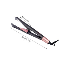 2-In-1 Curling And Straightening Twisted Spiral Hair Iron With LCD Display
