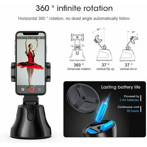 360° Face and Object Tracking Mobile Tripod for Apple and Android Devices