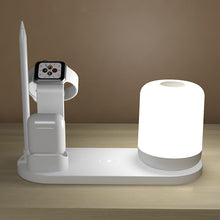 3 IN 1 Fast Wireless Charger Dock with LED Lamp