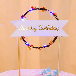 Happy Birthday LED Cake Toppers