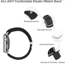 Stretchable Braided Elastic Watch Band for Apple Watch