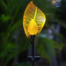 Outdoor Art Metal Leaf Design Solar Light
