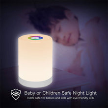 USB Rechargeable Touch Control LED Bedroom Night Lamp