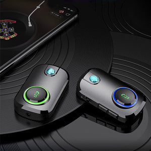 2-in-1 Bluetooth Car Audio Hands-free Call Receiver and Speaker