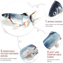 Mobile Cat Fish Kicking Realistic Interactive Exercise Cat Plush Toy