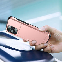 Slide Flip Phone Protective Case with  Credit Card Holders