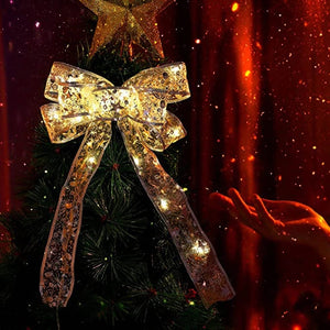 40 LED 4m Copper Wire Ribbon Bows Lights